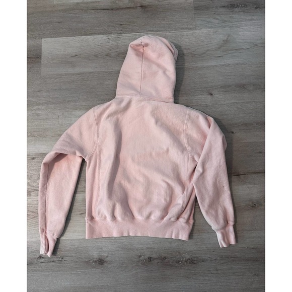 Champion Reverse weave hoodie, logo C primer pink unisex Small - Picture 5 of 7